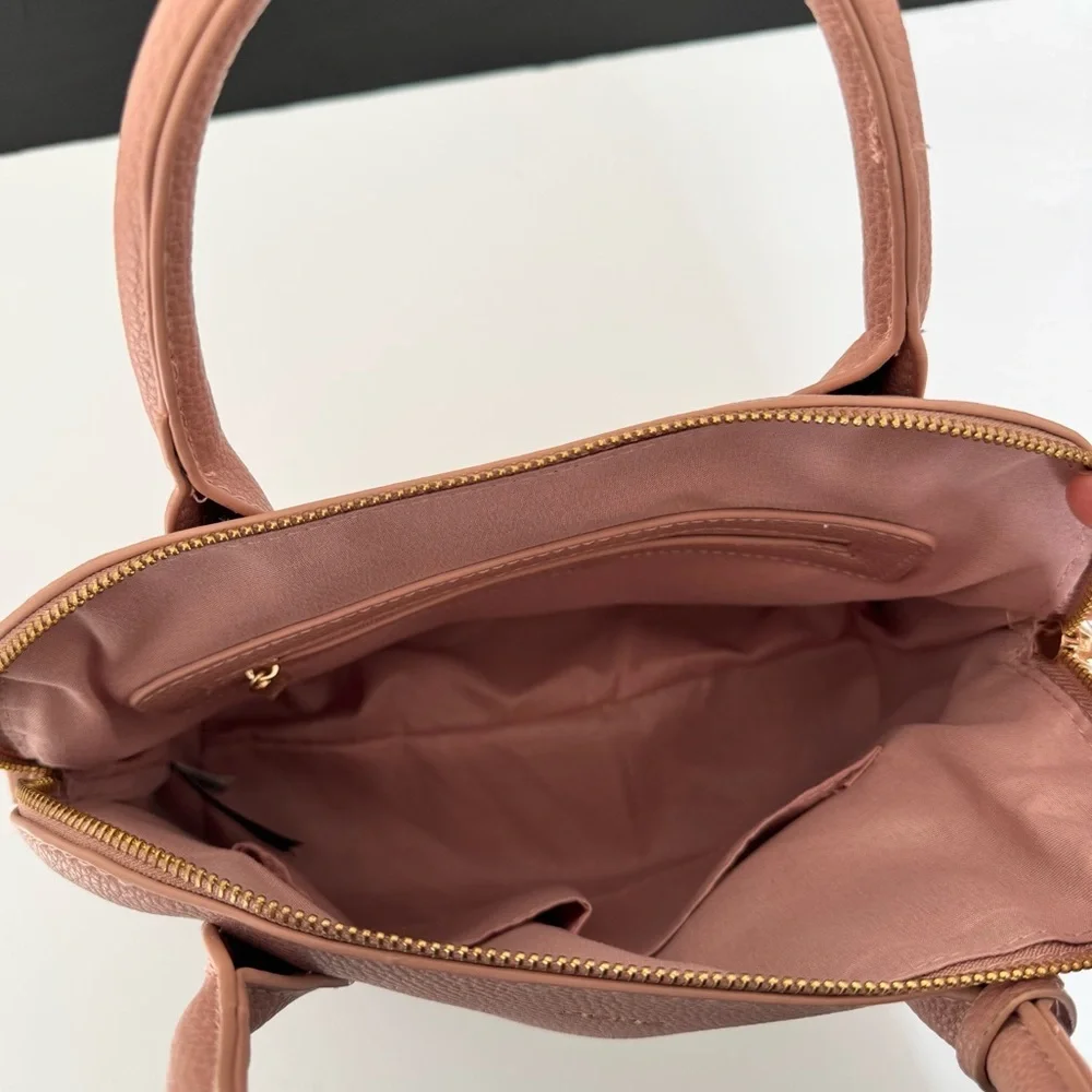 Y2K bebe Medium Pink  Dome Top Handel Crossbody Strap Satchel